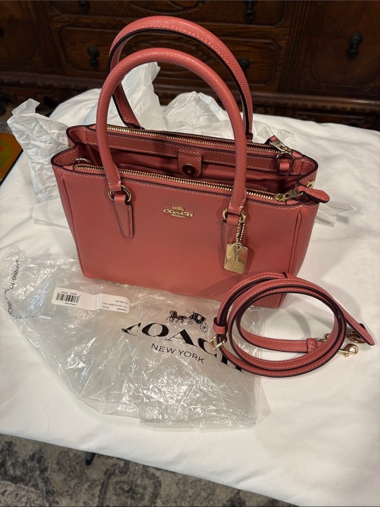 Coach Handbags - NWOT Coach Mini Surrey Carryall in Rose Petal Pink Satchel Crossbody F44962